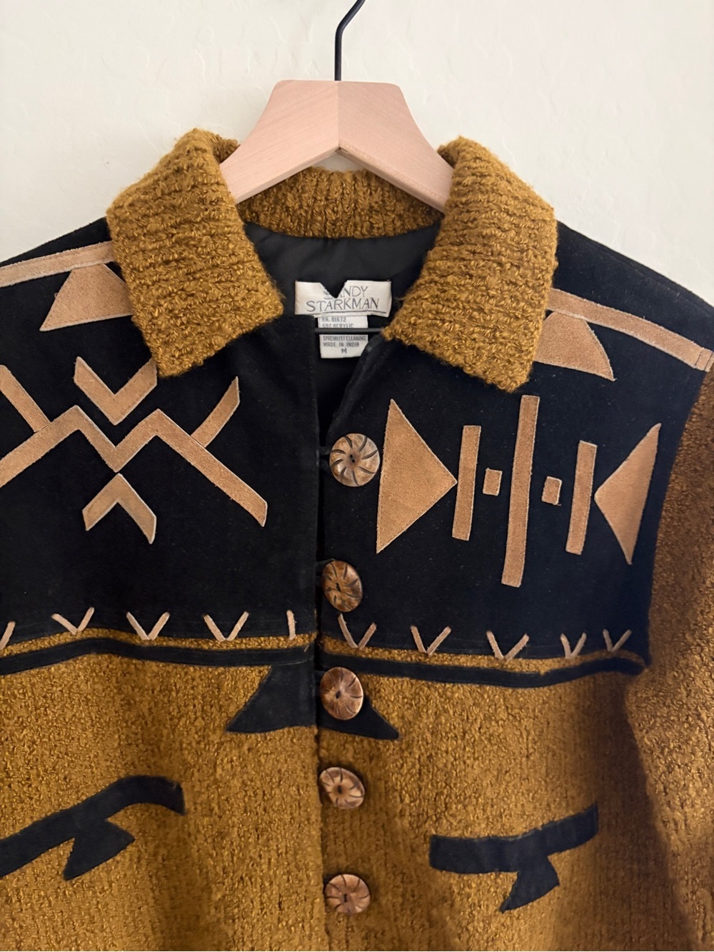 Vintage Sandy Starkman Southwestern Crop Jacket M - Picture 3 of 6